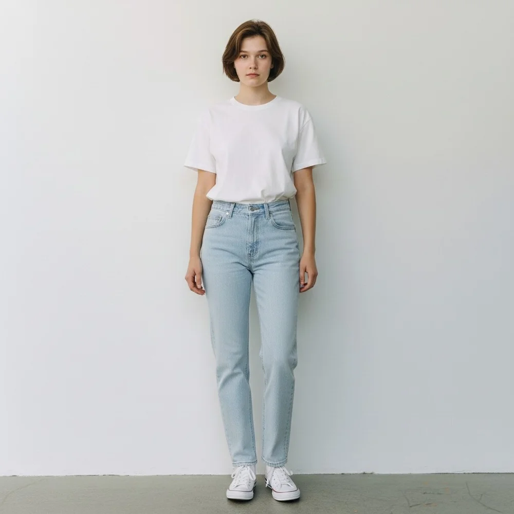 Pacsun Mom Light Blue Jeans High Waist 100% Cotton SZ 25 - Picture 2 of 12